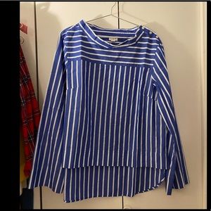 JCREW Shoulder Button Boat Neck Top